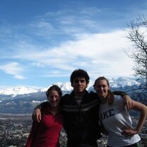 Hanging in Grenoble with the beautiful Alps in the background.