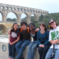 At the Pont du Gard with my fellow APIers.