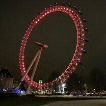 Visiting the London Eye at night