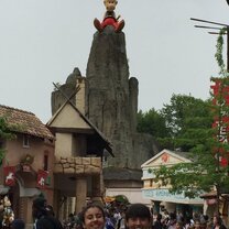 At Parc Asterix with my host family!