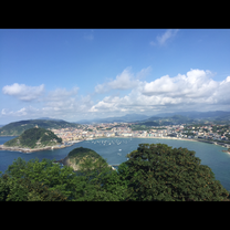 A photo from on top of El Monte Igueldo.