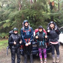 A wet start to one of NZ's great walks, the Heaphy Track.