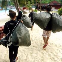 Turtle Warrior cleaning beaches ~