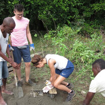 Making my first cement block