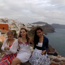 Candid in Santorini