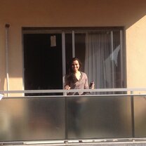 neighbor fun! CYA student apartments often have adjacent balconies
