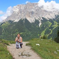 Hiking the Alps in Austria. 