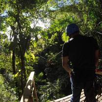Zip lining in Barva