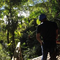 Zip lining in Barva