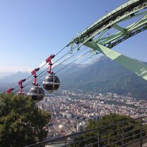 A view of Grenoble from La Bastille