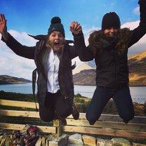 Jumping for joy that I got to meet amazing people and live in an amazing country!