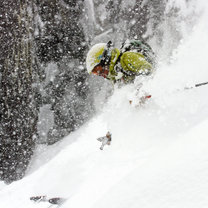 Enjoying the ample BC powder.