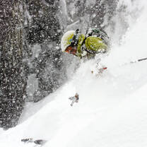 Enjoying the ample BC powder.