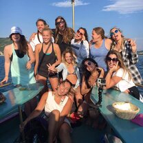 Island hopping with a group from my program off the coast of Dubrovnik.