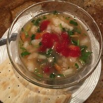 The time my host mom cooked an amazing ceviche. Served with a side of the very common 'soda' crackers.
