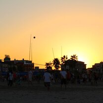 Sunset volleyball