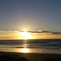 First sunrise in the world in Gisborne
