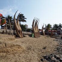 Caballitos de totora - traditional reed fishing boats in Huanchaco