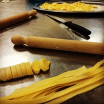 I took a cooking class where we made pasta by hand!