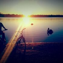 Bike ride around the lake, as close as a 5 minute walk from campus!