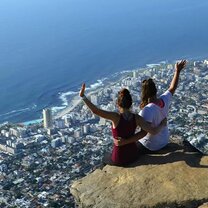At the top of lion's head!
