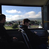 The Real Day to Day: The bus commute with one heck of a view!