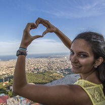 Overlooking Barcelona from Tibidabo