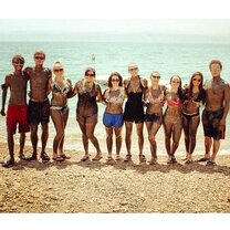 This photo was taken at the Dead Sea during one of the excursions in Jordan