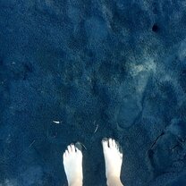 Black sands in Puerto Viejo--the color is due to the ash from Costa Rica's volcanoes!