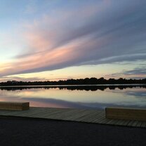A view of one of the many lakes around Vaxjo.