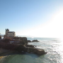 The beach of Biarritz, a destination of one Spring excursion