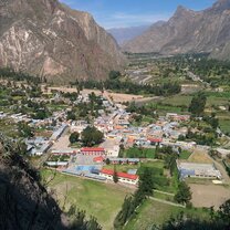 The village of Tomepampa seen from above.