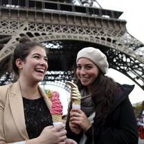 Ice cream at the Eiffel Tower