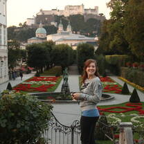 View of the Fortress and the Mirabell Garden- a few steps away from Salzburg Col