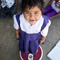 Pre-school weighing day for nutrition research