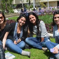 Students posing for a picture.
