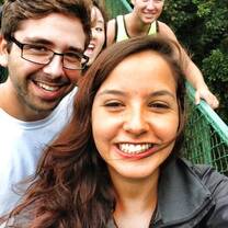 students smiling in Costa Rica