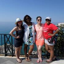 Sol Education Abroad students at Nerja Beach (Spain)