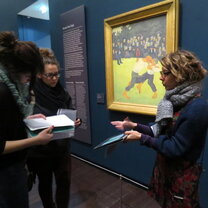 Art History students will visit museums as part of their studies. Art History students will visit museums as part of their studies.