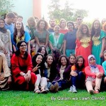 Connect with fellow travelers and students A large group of students in Rabat