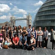 API Students with the Tower Bridge