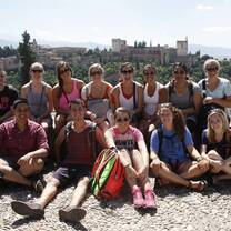 group of students smiling