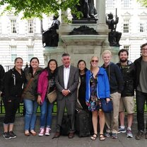 Students during the Northern Ireland study tour Northern Ireland