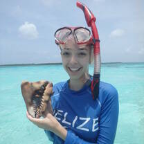 In the water in Belize