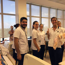CAPA students doing volunteer health work