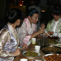 Family style dinner
