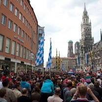Marienplatz in the center of Munich