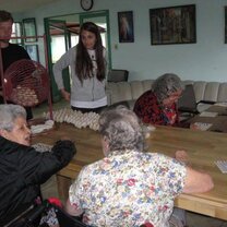 ICADS Spanish students have the opportunity to volunteer at local organizations, like this home for senior citizens. ICADS Spanish students have the opportunity to volunteer at local organizations.