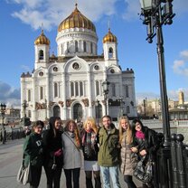 EESA on the academic field trip  The Cathedral of Christ the Saviour in Moscow, Russia-EESAbroad