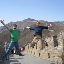 Academic Explorers students at the Great Wall of China
